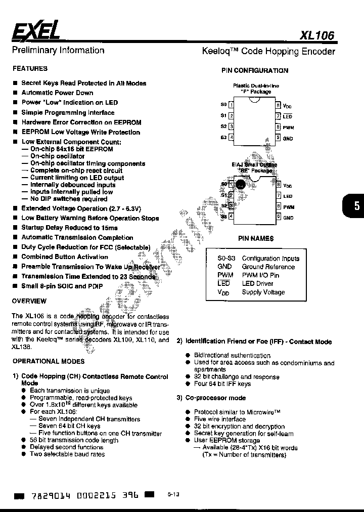 XL106P_1035503.PDF Datasheet