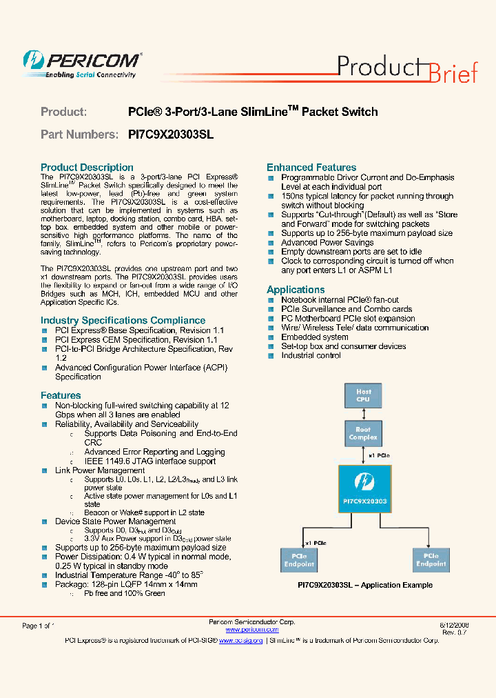 PI7C9X20303SLCEVB_1035575.PDF Datasheet