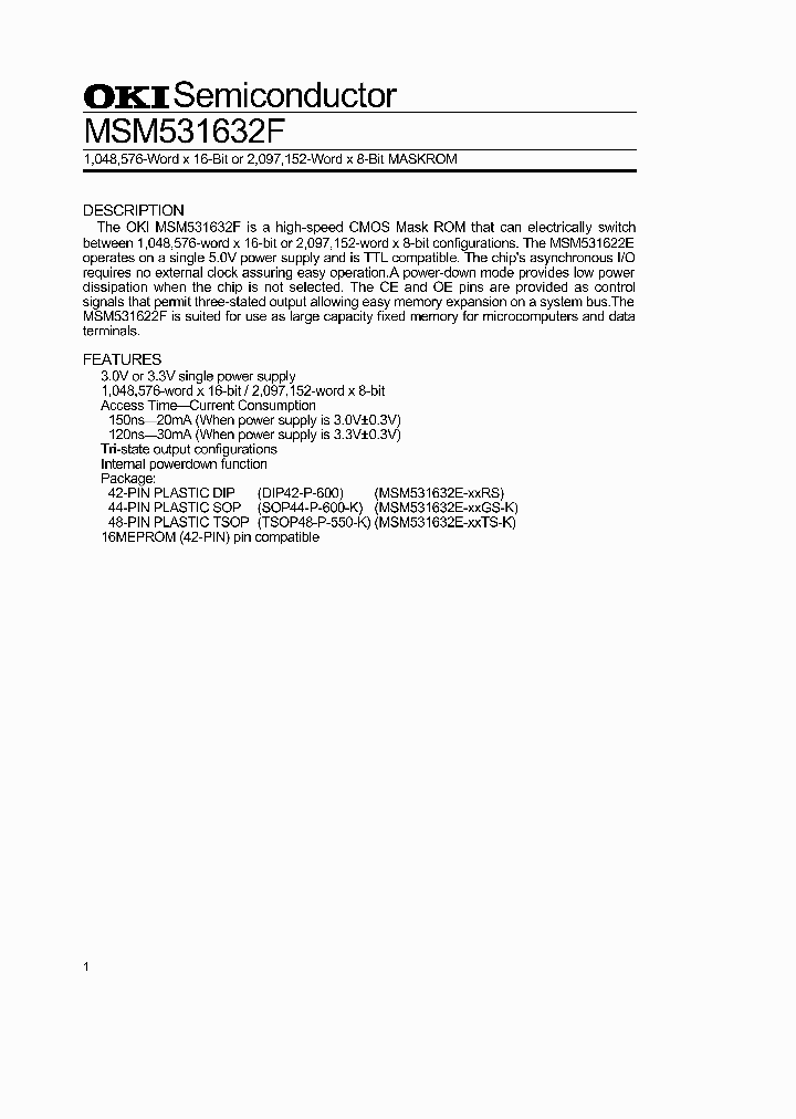 MSM531632F_1073049.PDF Datasheet