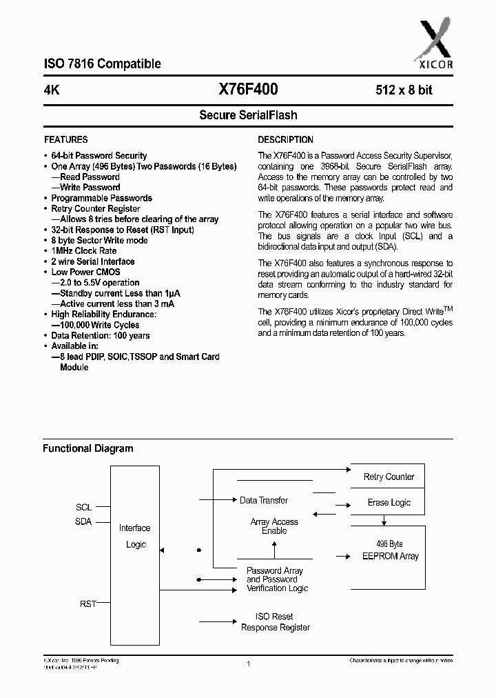 X76F400_1082214.PDF Datasheet