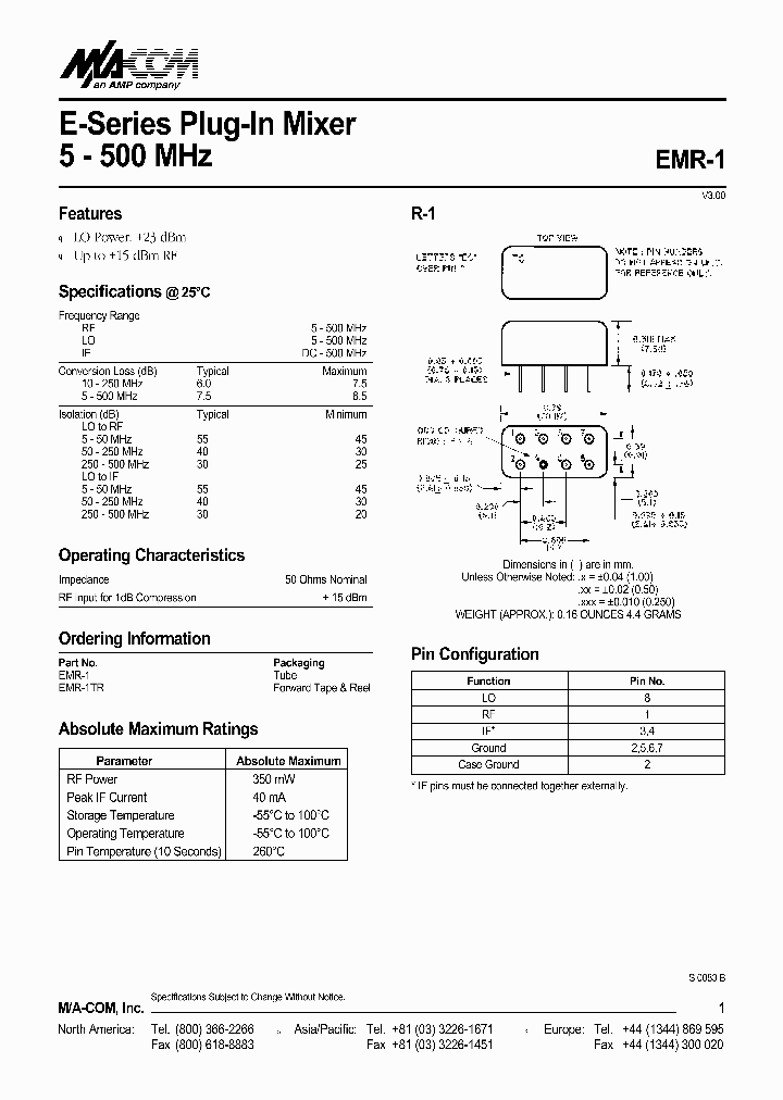 EMR-1_1092554.PDF Datasheet