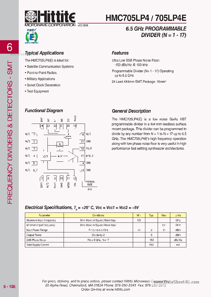 HMC705LP4_1662549.PDF Datasheet