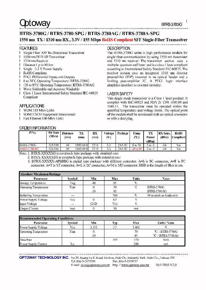 BTRS-3780G_1122475.PDF Datasheet