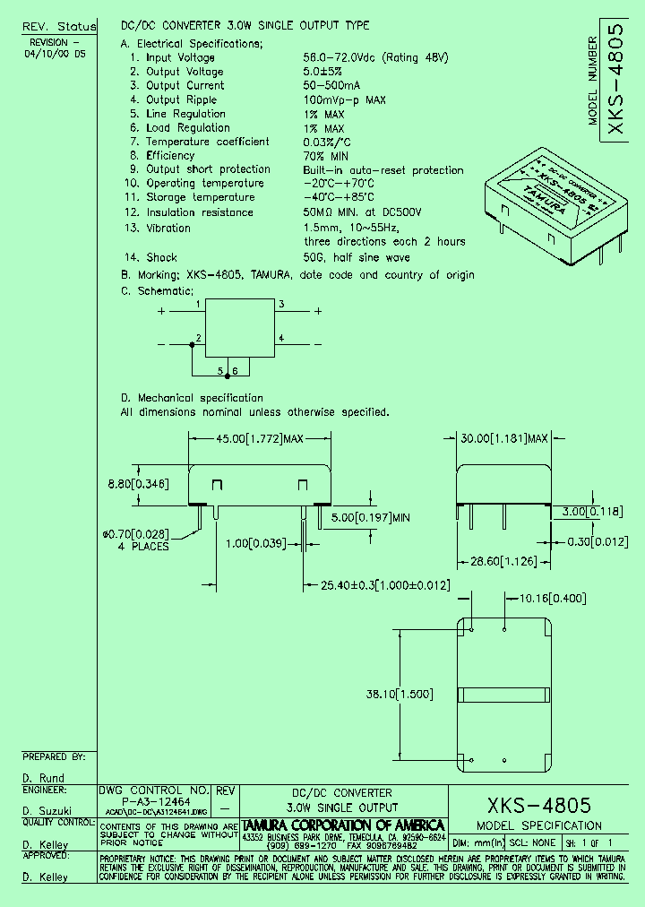 XKS-4805_1122521.PDF Datasheet