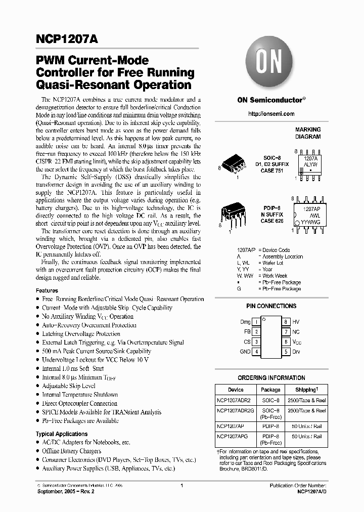 NCP1207A_1122322.PDF Datasheet