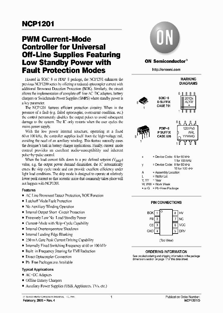 NCP1201_1134769.PDF Datasheet