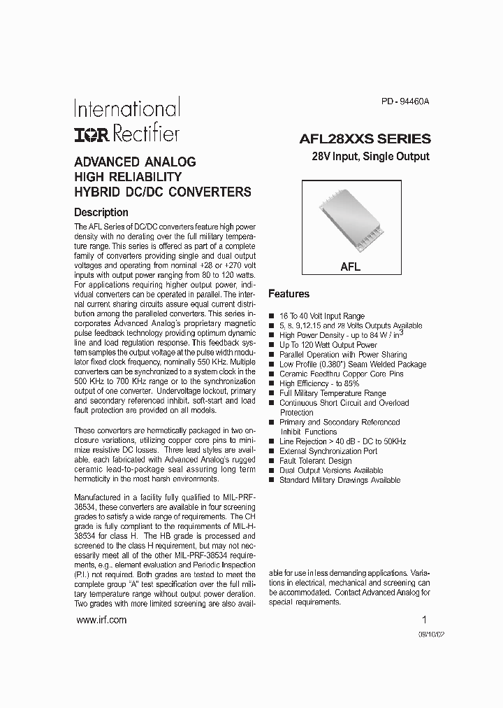 AFL2808SXCH_1131915.PDF Datasheet