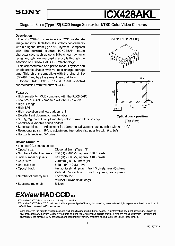 ICX428AKL_1684532.PDF Datasheet