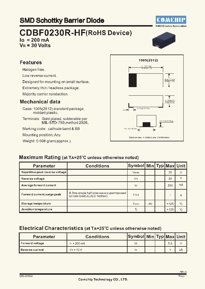 CDBF0230R-HF_1692635.PDF Datasheet