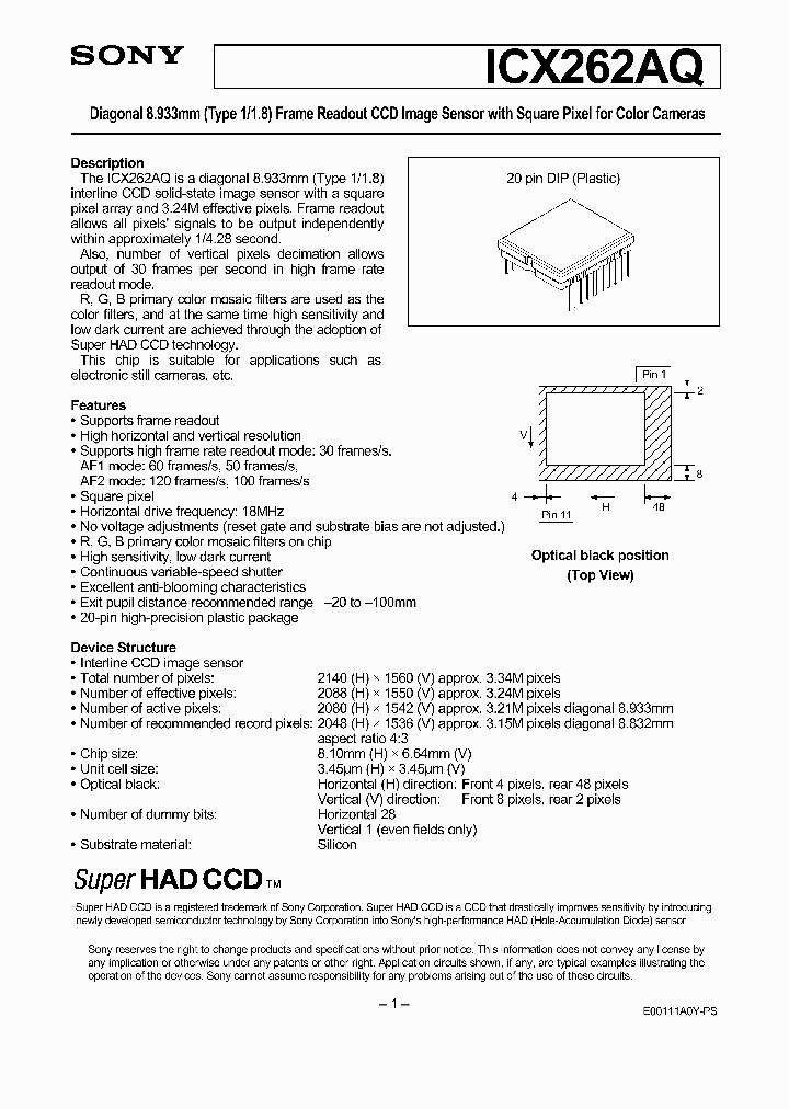 ICX262AQ_1696351.PDF Datasheet