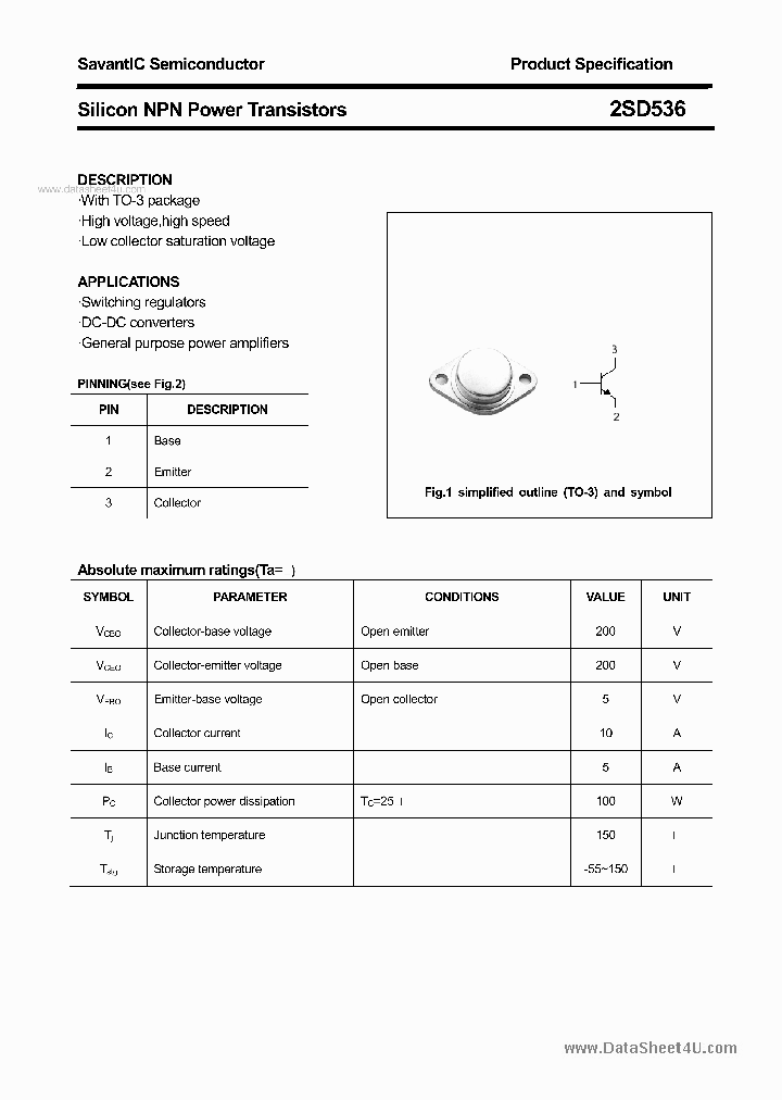 2SD536_1710564.PDF Datasheet