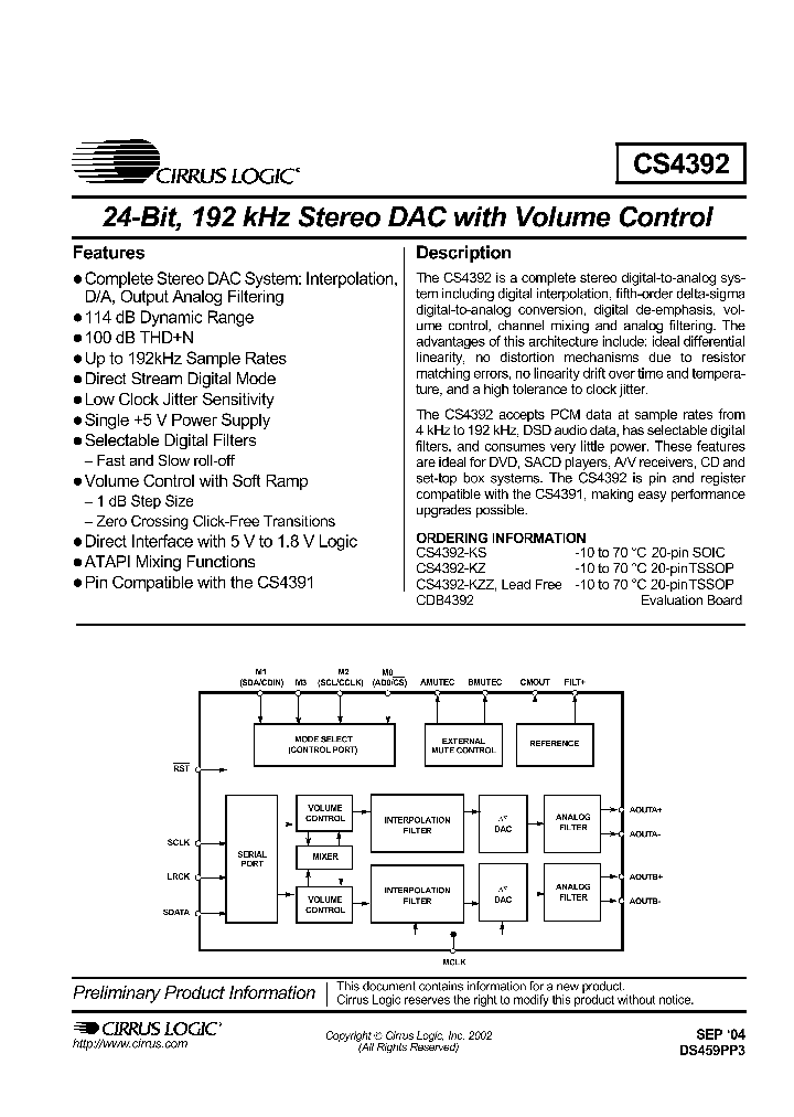 CS4392-KZZ_1355095.PDF Datasheet