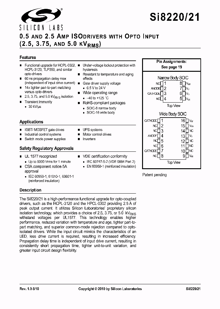 SI8220-B-IP_1356556.PDF Datasheet