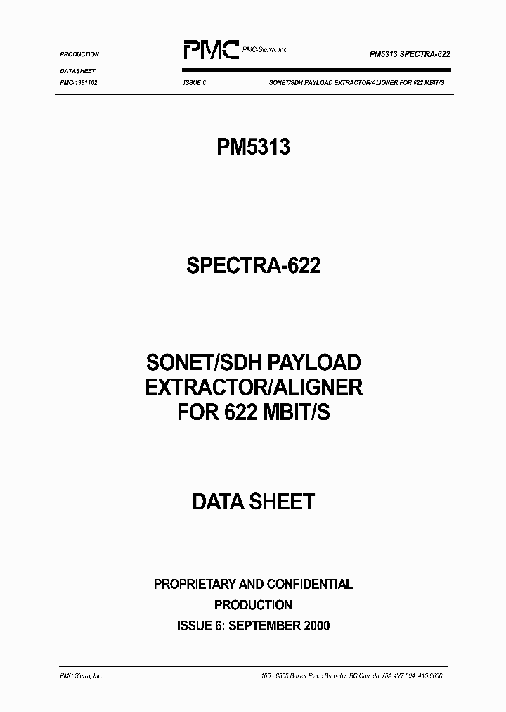 PM5313-BI_1378550.PDF Datasheet