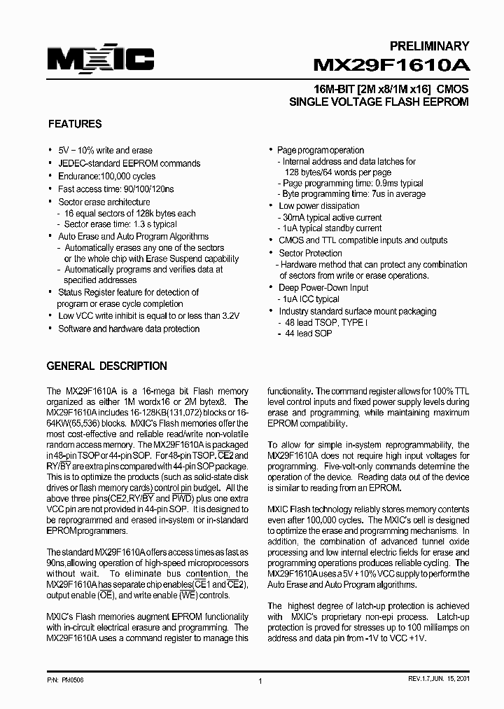 29F1610_1374994.PDF Datasheet