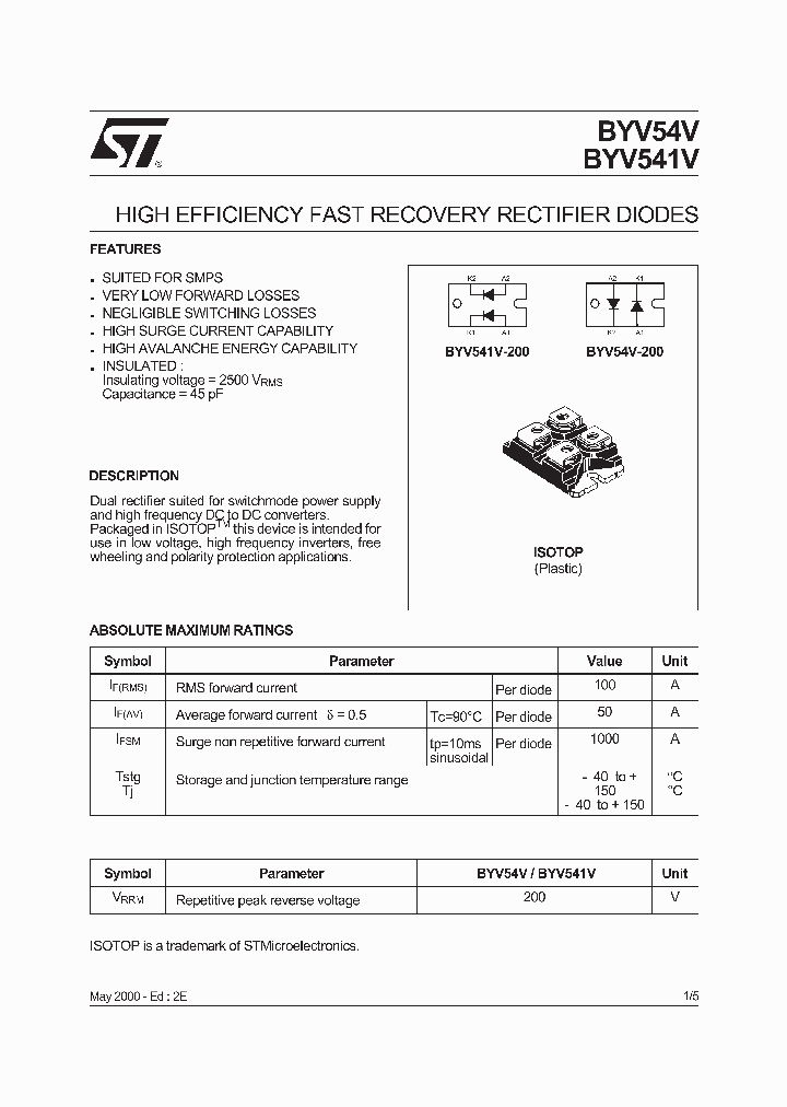 BYV541V-200_1781460.PDF Datasheet