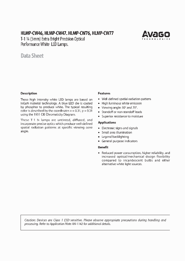HLMP-CW47-QR0XX_1534398.PDF Datasheet