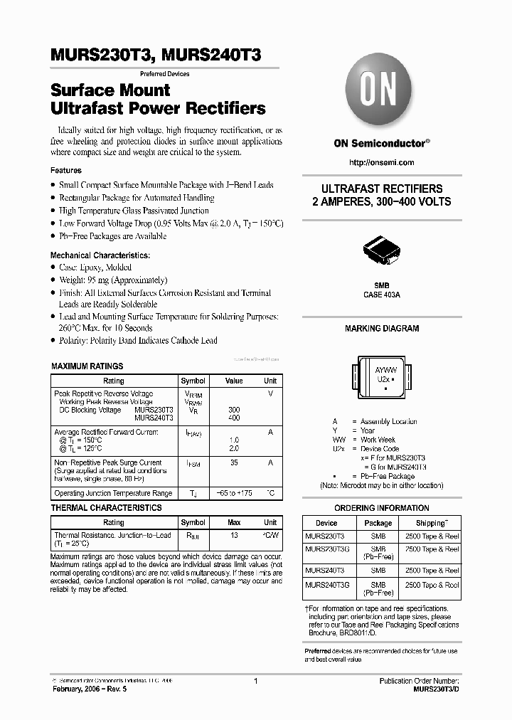 MURS240T3_1786746.PDF Datasheet