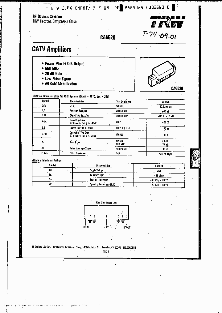 CA6520_1558435.PDF Datasheet