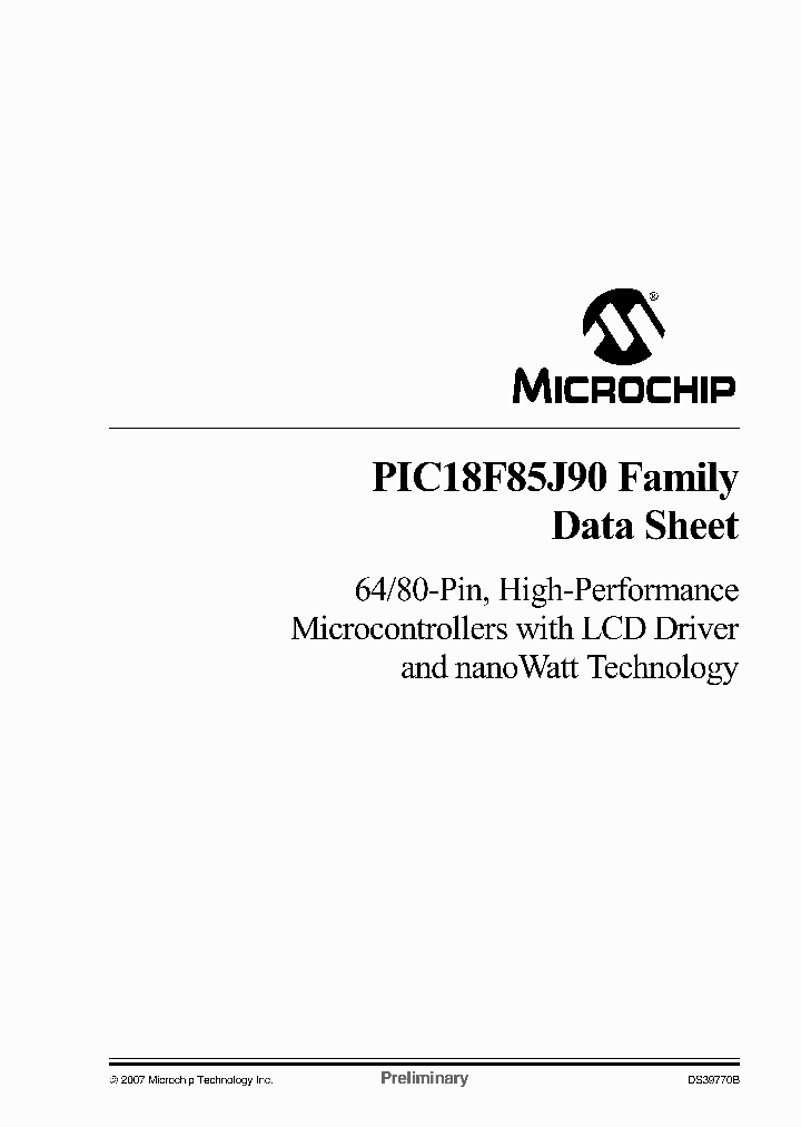 PIC18F63J90-IPT_1573104.PDF Datasheet