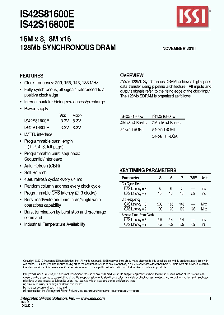 IS42S16800E-75EBL_1619683.PDF Datasheet