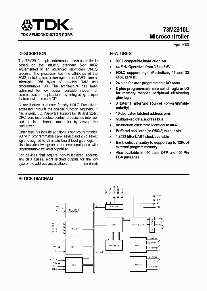 73M2910L-IG_1620682.PDF Datasheet