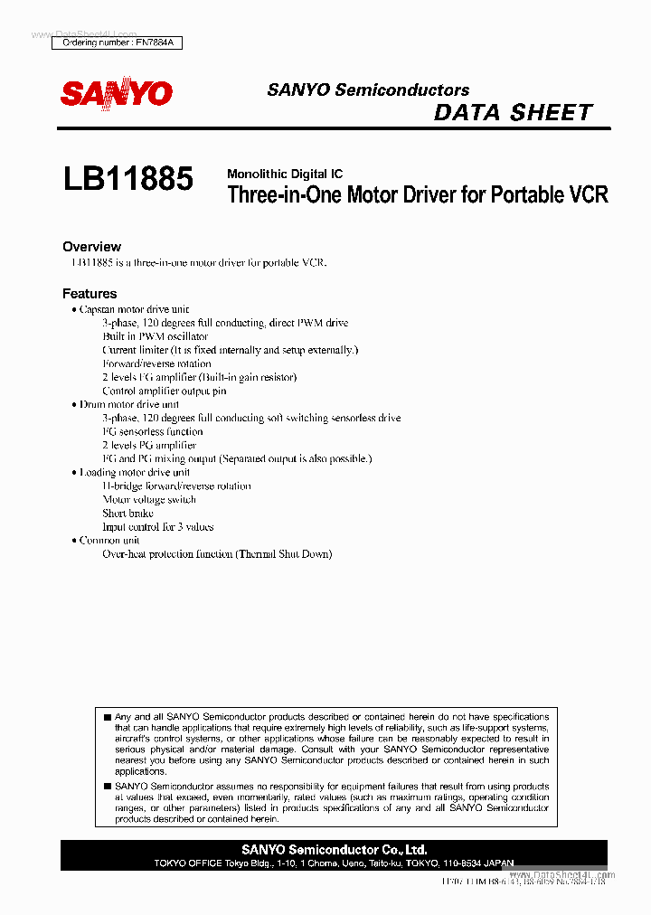 LB11885_1829169.PDF Datasheet