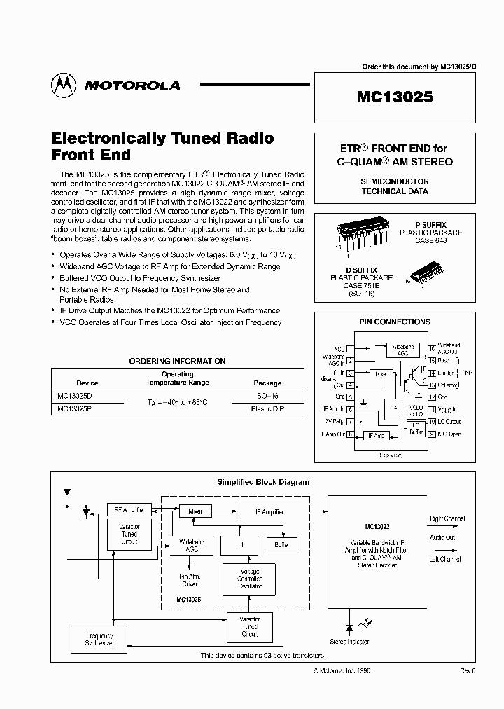 MC13025_1636940.PDF Datasheet