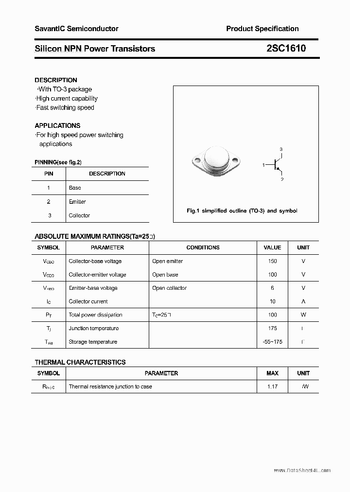 2SC1610_1845956.PDF Datasheet