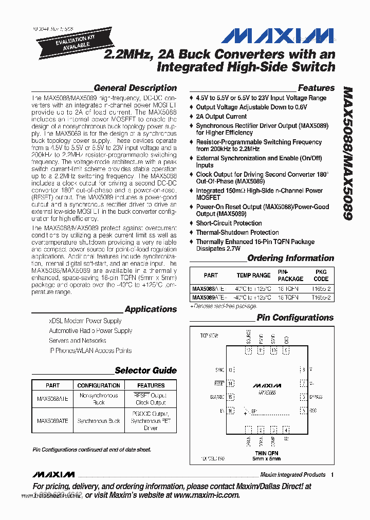 MAX5088_1864543.PDF Datasheet