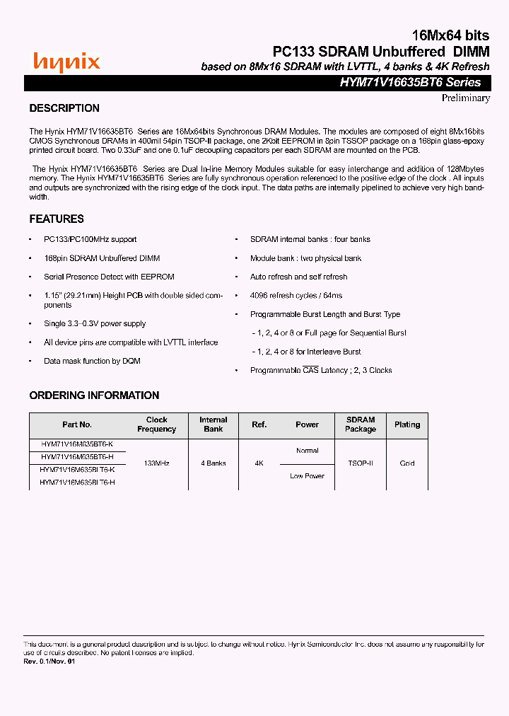 HYM71V16635BT6_1705323.PDF Datasheet