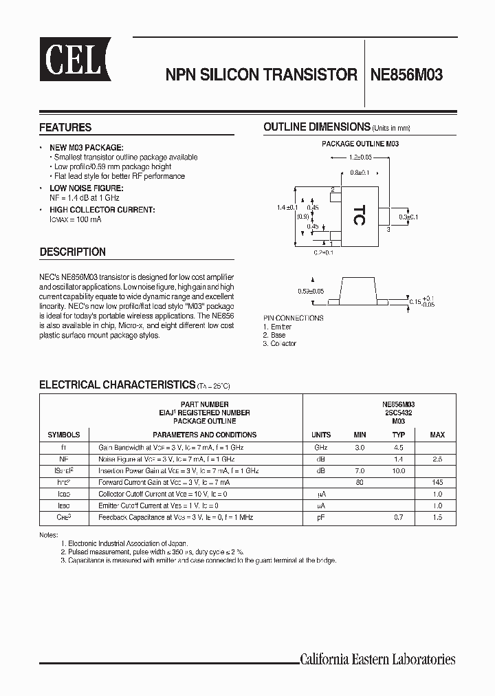 NE856M03-T1_1700727.PDF Datasheet