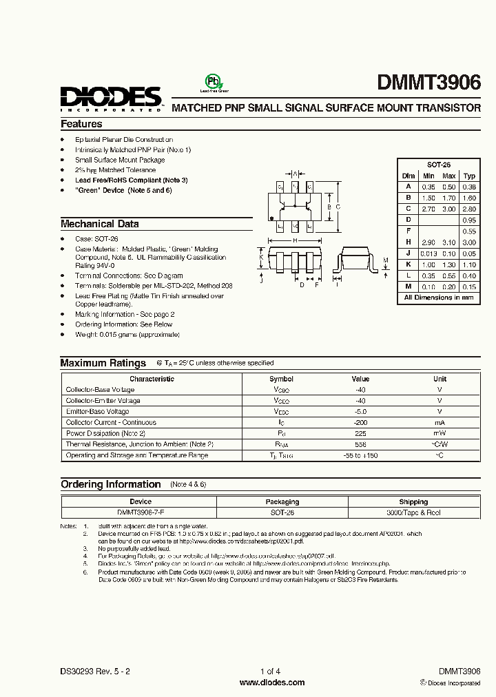 DMMT3906-7-F_1729881.PDF Datasheet