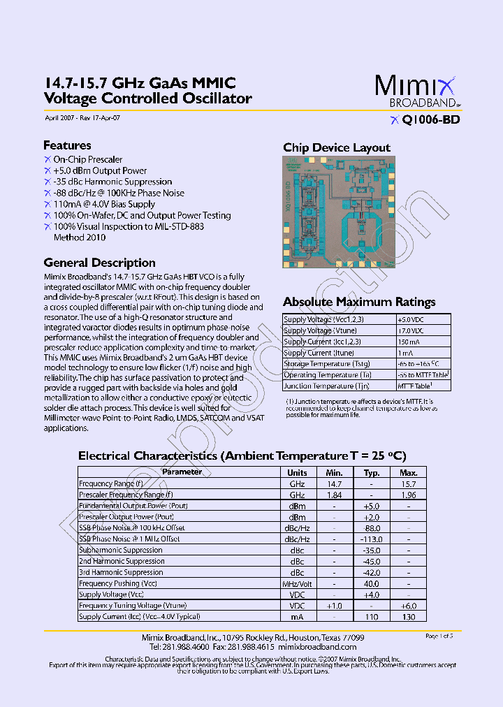 XQ1006-BD-000V_1730401.PDF Datasheet