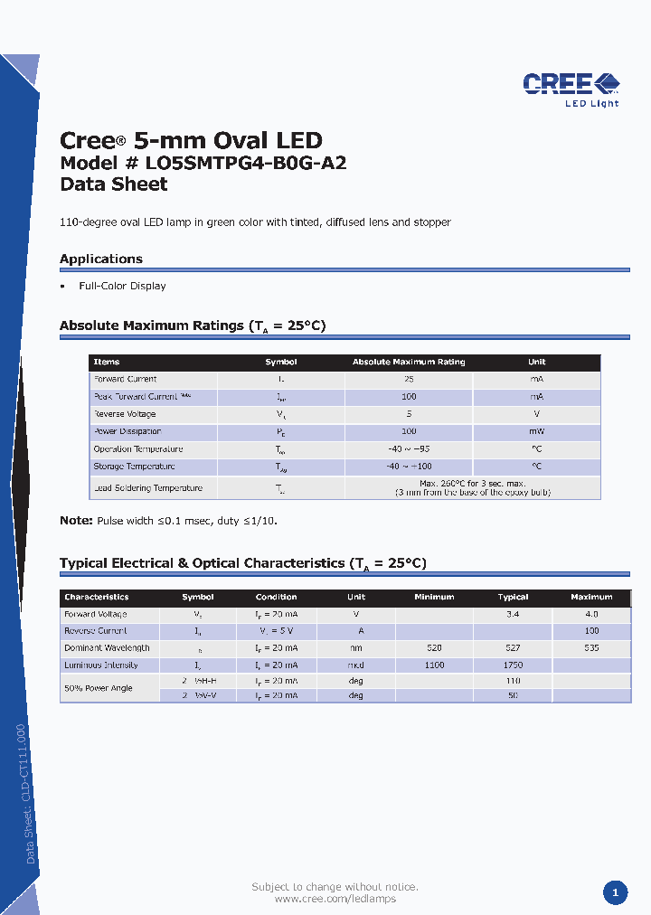 LO5SMTPG4-B0G-A2_1754755.PDF Datasheet