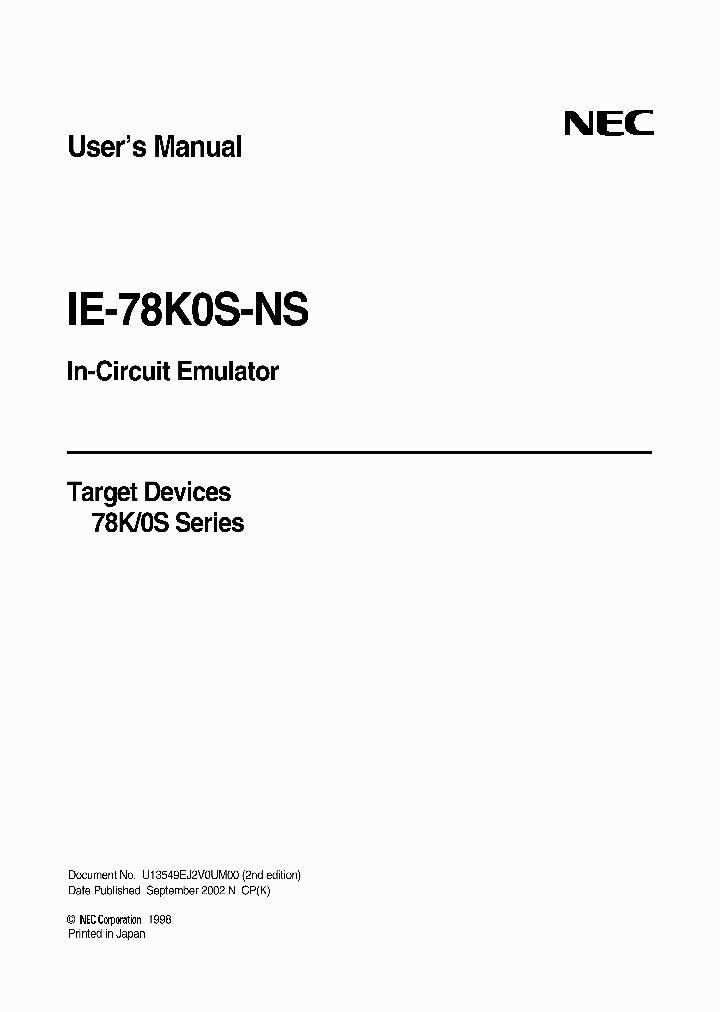 IE-78K0S-NS_1762058.PDF Datasheet