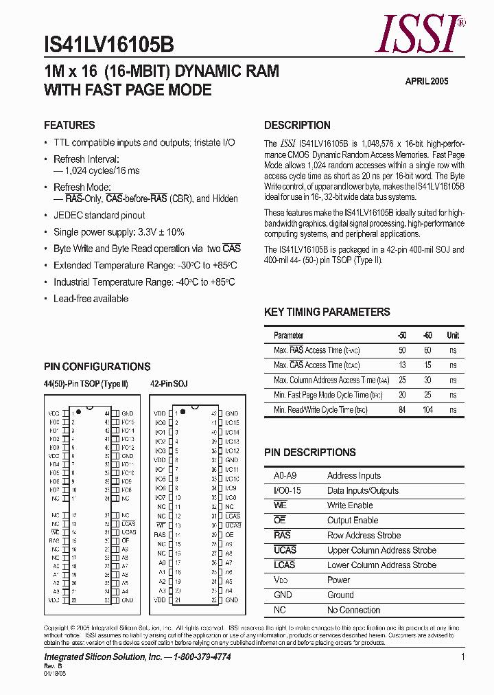 IS41LV16105B-50T-TR_1765034.PDF Datasheet
