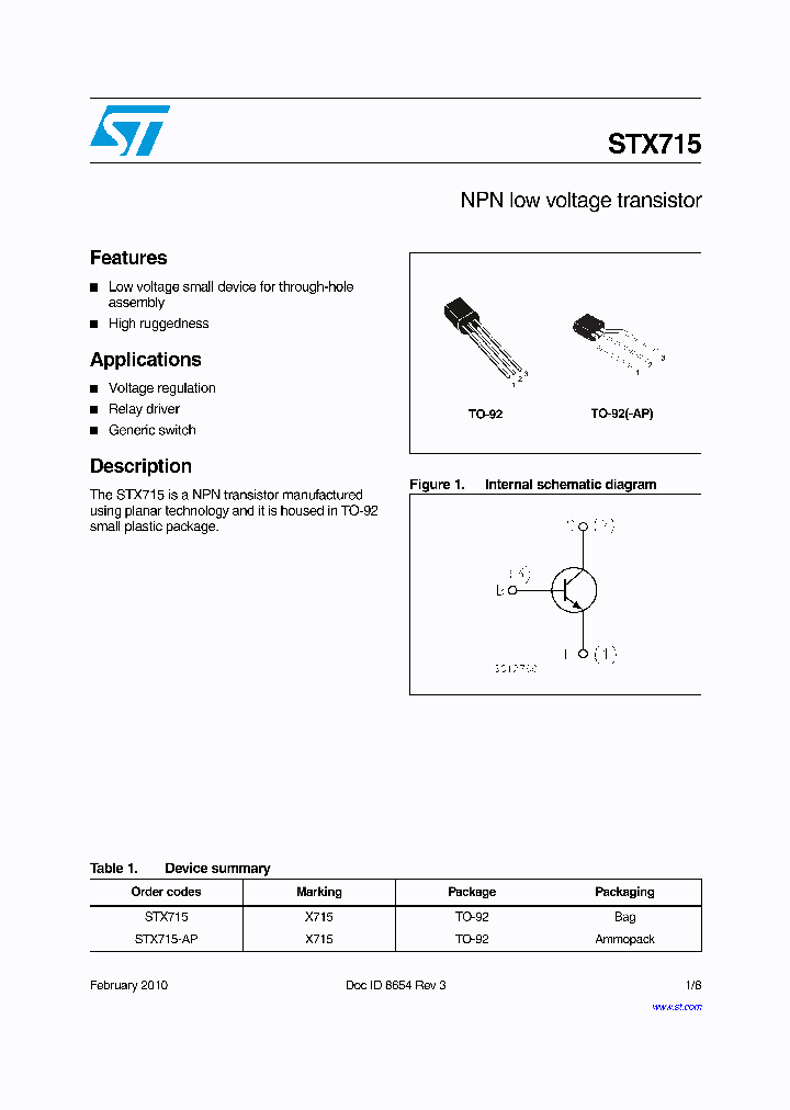STX715-AP_1830428.PDF Datasheet
