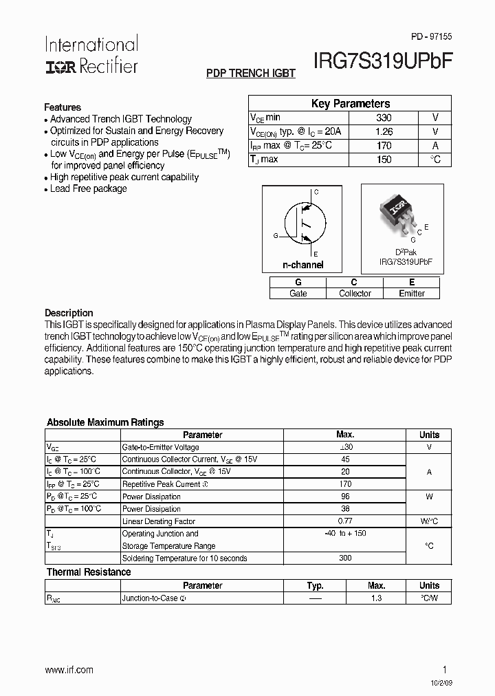 IRG7S319UPBF_1917987.PDF Datasheet