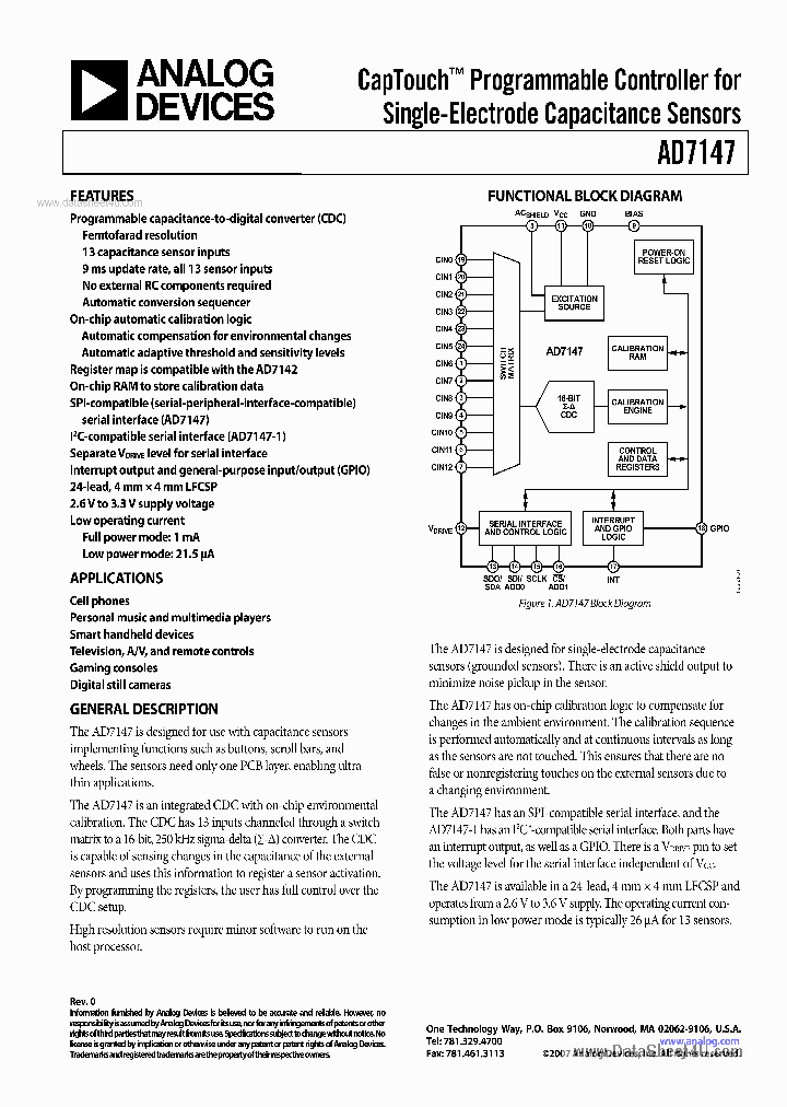 AD7147_1919214.PDF Datasheet