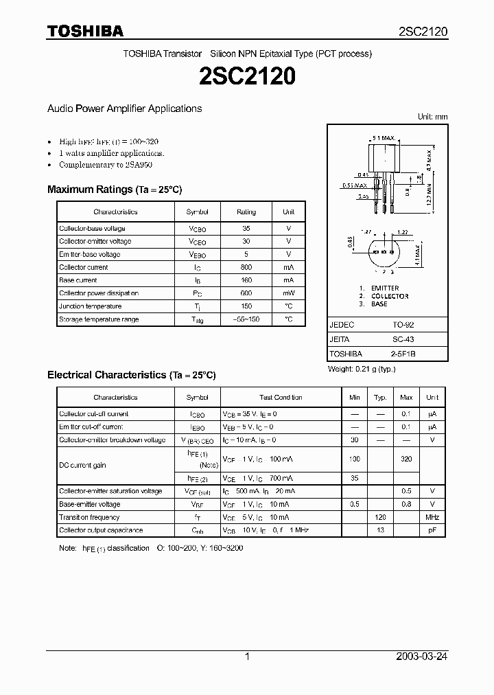 2SC2120_1919602.PDF Datasheet