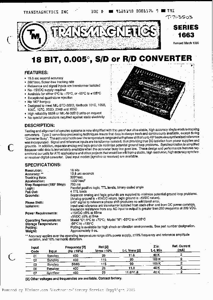 1663C01_1841223.PDF Datasheet