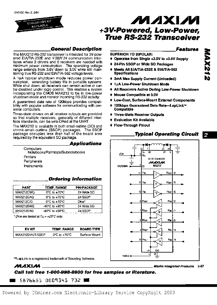 MAX212CAG_1906321.PDF Datasheet