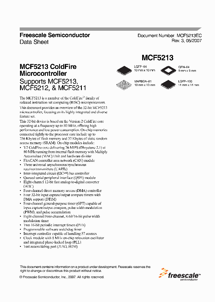 MCF5211_1926344.PDF Datasheet