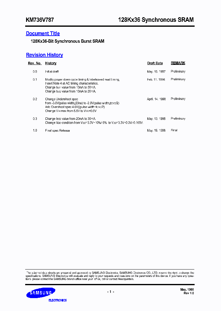 KM736V787_1929020.PDF Datasheet