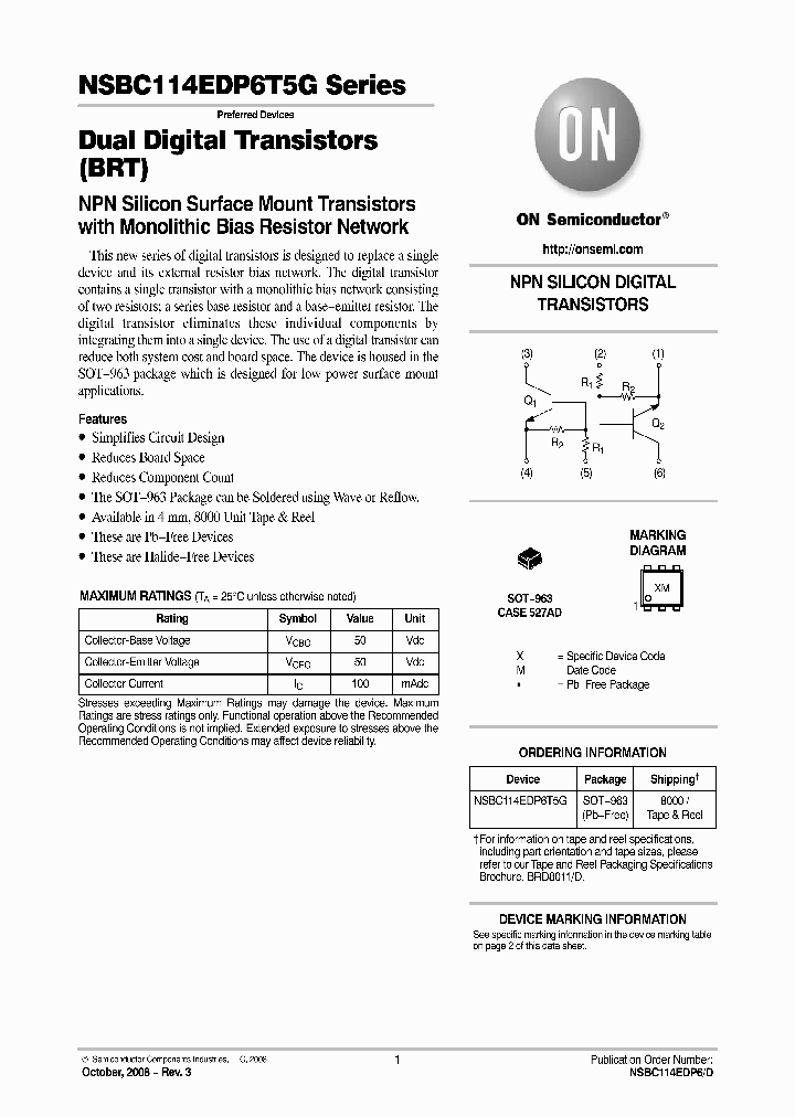 NSBC144EDP6T5G_1932369.PDF Datasheet