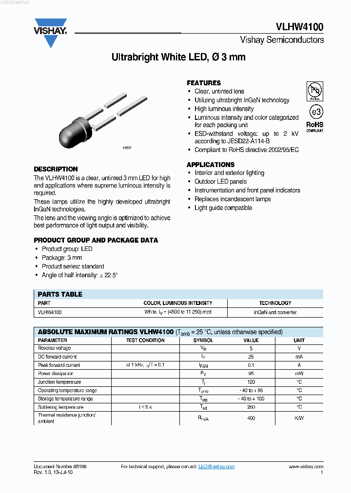 VLHW4100_1957500.PDF Datasheet