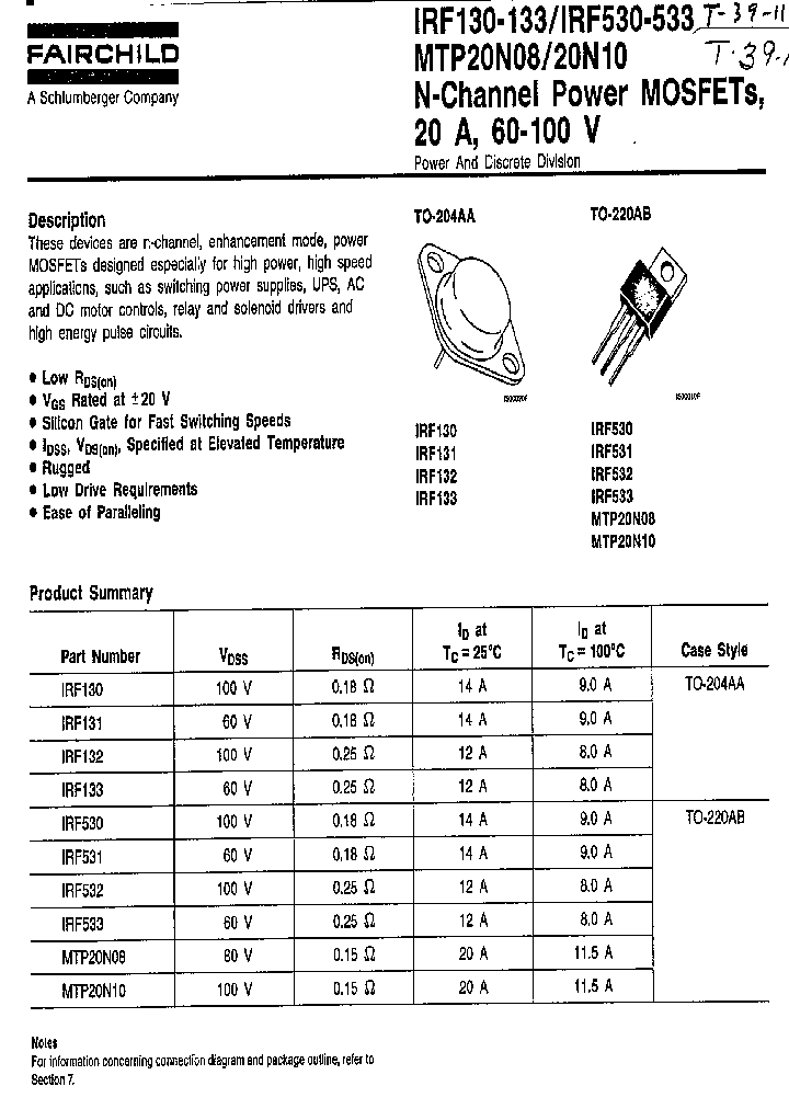 MTP20N10_1962594.PDF Datasheet