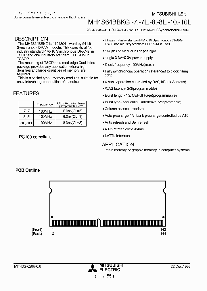 MH4S64BBKG-10L_1962844.PDF Datasheet