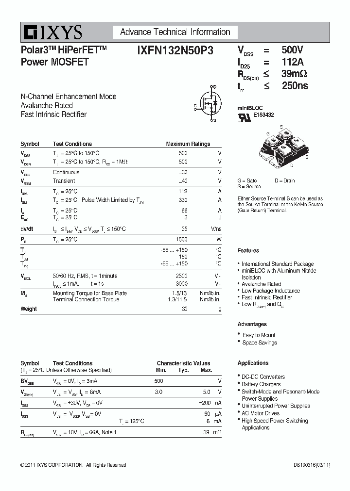 IXFN132N50P3_1983676.PDF Datasheet